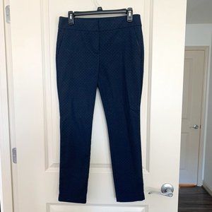 Navy Blue, Velvet polka dot, Ankle slacks